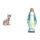 thumbnail image 1 of Figura de escritorio,Estatua de gato en estante,escritorio,oficina,decoración del hogar,Estatua católica,Colección religiosa de estatuas de la Virgen María,Estatua de la Virgen María, 1 of 8