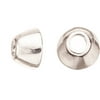 Silver Thimble Silver Plated Bead Cap 11x6.5mm Fits 11 To 13mm Beads Sold per pkg of 10