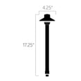 thumbnail image 2 of Landscape 17.25" Dome Hat Path Light in Centennial Brass, 2 of 2