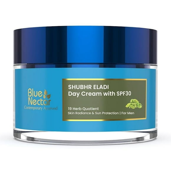 Crema de día Blue Nectar Brightening SPF30 para hombre, 50 ml
