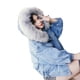 thumbnail image 4 of Chaquetas para mujer Chaqueta de cuello corto de mezclilla cálida Chaqueta delgada de invierno con capucha Abrigos Odeerbi ODB-3, 4 of 6