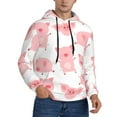thumbnail image 2 of Honeii Kawaii Pigs Pattern Mens Hoodies Men's Loose Sleeve Sweatshirt,Pullover Hooded Sweatshirt for Men,Essentials Hoodie-4X-Large, 2 of 7