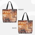 thumbnail image 2 of Easygdp Hand Drawn Vintage Coffee Bolsa Tote para Mujer, Bolso de Hombro para Trabajo, Playa, Viajes, Compras y Supermercado, 2 of 7