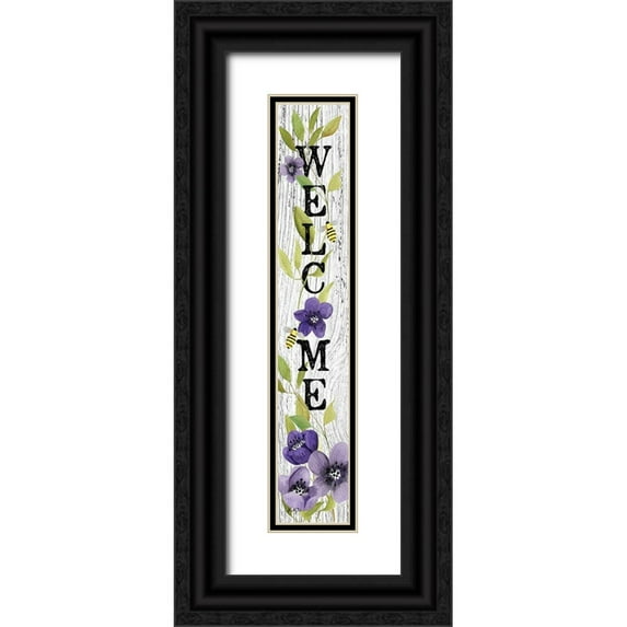 Talent, Kelley 9x32 Black Ornate Wood Framed with Double Matting Museum Art Print Titled - Summer Welcome II