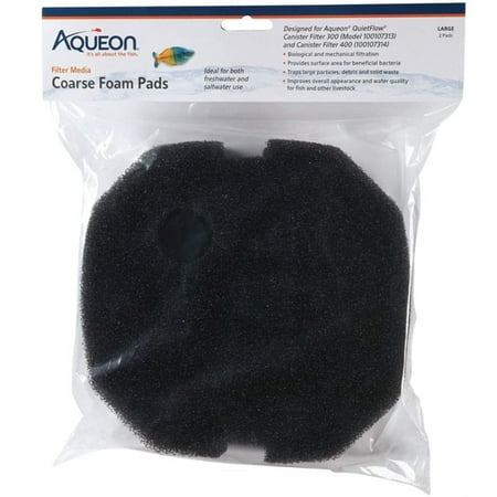 Aqueon Coarse Foam Pads Large for QuietFlow 300 and 400 Canister Filters
