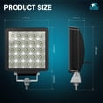 thumbnail image 2 of Pods de luz LED Nilight Flood Beam de 5 pulgadas y 25 W (2 unidades), 2 of 8