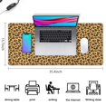 thumbnail image 5 of Long Mouse Pads for Desk,Yellow and Brown Of Cheetah Print Desk Mats on Top Of Desks, Desk Mouse Pad Extra Large with 3mm Non-Slip Base and Stitched Edge for Gaming,Office,Work,Home 35.4"x15.7", 5 of 6