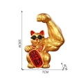 thumbnail image 2 of YWMJZEU Strong Lucky Cat Figurine Big Waving cat pet paw Up Wealth Health Welcoming Cat Feng Left Luck, 2 of 8