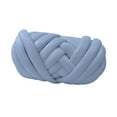 thumbnail image 4 of Hilo grueso, hilo voluminoso, tejido a mano, nudo trenzado, 500 g, hilo para tejer a brazo, longitud 15 m Blanco, 4 of 9
