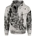 thumbnail image 2 of Sudadera con estampado urbano de moda Ropa para hombre Cómoda Movimiento Ropa para hombre moderna y versátil Sudaderas para hombre, 2 of 5