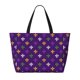 thumbnail image 2 of Fotbe Purple Mardi Gras Bolsa de Viaje para Playa - Resistente al Agua, Bolsa Tote de Gran Capacidad y Ligera con 7 Bolsillos para Mujeres y Hombres, 2 of 7