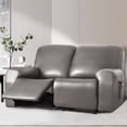 thumbnail image 3 of Housse de Fauteuil Inclinable en Cuir PU 2024, 4 Pcs, Imperméable, Extensible, Housse de Fauteuil Inclinable/canapé, Protège-Meubles avec Poches, 1 Place/noir, 3 of 11