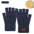 thumbnail image 2 of RXMEKW Men's Gloves, Winter Knitted Velvet Double-Layer Warmth, 2 of 3