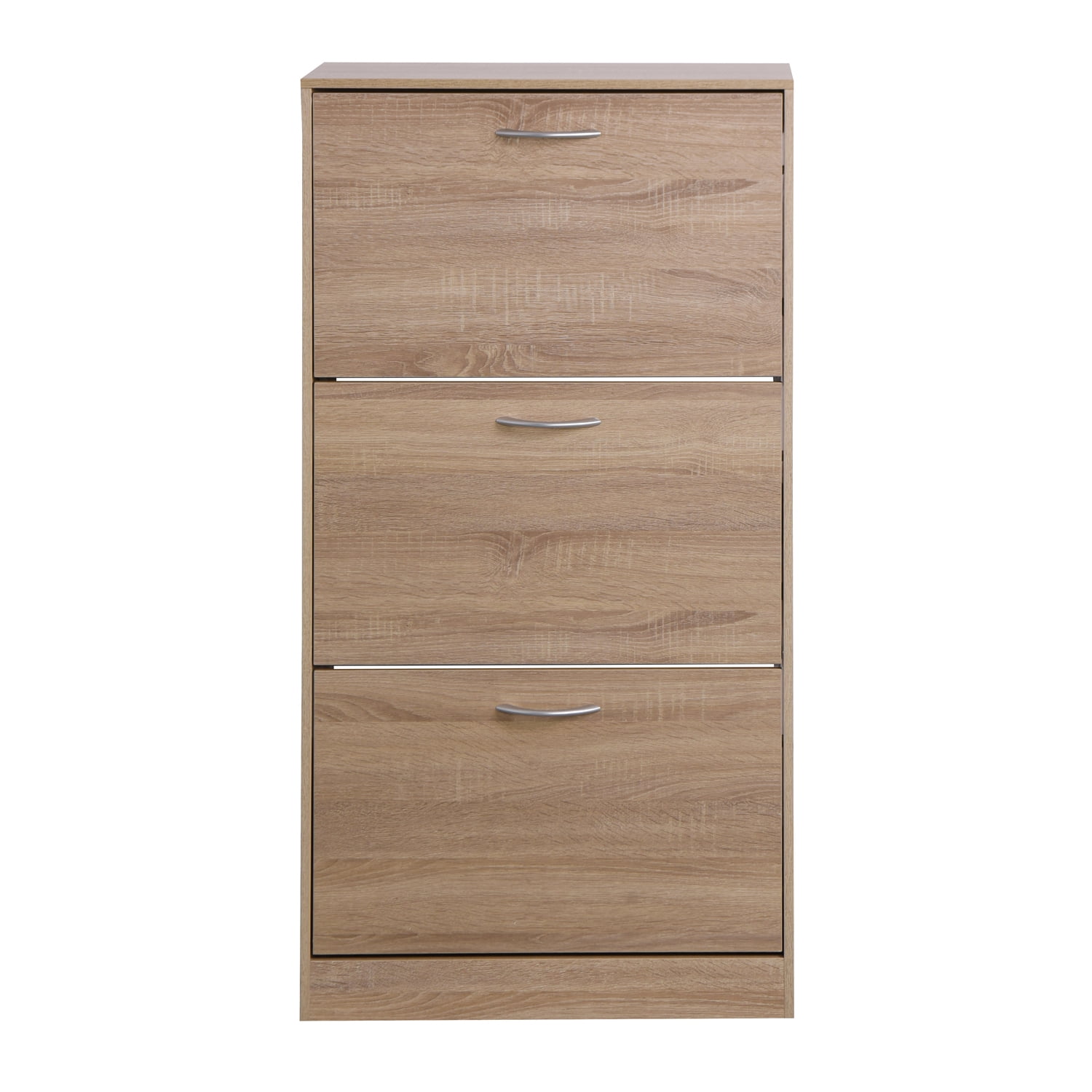 MAYEERTY 3-Drawer Shoe Storage Cabinet, 3-Tier Wood Shoe Rack Organizer for Entryway