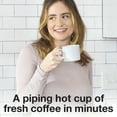 thumbnail image 2 of Proctor Silex Single Serve Coffee Maker, Compatible with Ground Coffee & Pods, Matte Black, 2 of 8