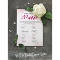 thumbnail image 5 of Inkdotpot 50-PackWatercolor SplashWhats In Your Purse Bridal ShowerGameWedding Shower Bachelorette Party Bulk ActivityGameCards, 5 of 7