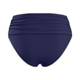 thumbnail image 3 of ZXLBBD Girls' Swimwear Solid Color High Waisted Bikini Bottoms with Tummy Control for Youth Breathable Holiday Surfing, 3 of 4