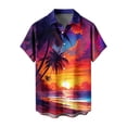 thumbnail image 6 of COSFO Short Sleeve Men's Button Down Shirts Hawaiian Summer Tops Vacation Collared Relaxed Fit Tropical Mens Shirts Casual, 6 of 6