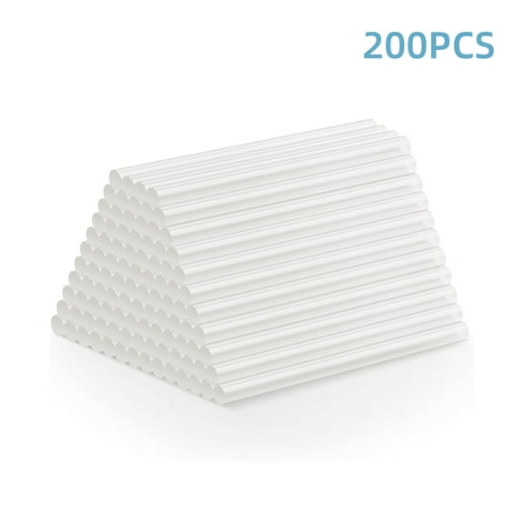 Hot Glue Sticks, 0.28” Diameter x 6” Long, Clear Hot Melt Glue Gun Sticks, 200 Pack
