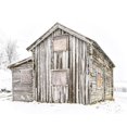 thumbnail image 2 of Straatsma, Leah 32x26 White Modern Wood Framed Museum Art Print Titled - Wooden Cabin, 2 of 4