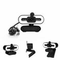 thumbnail image 2 of 4K Webcam With Microphone For Desktop Streaming Webcam With 3 Brightness Adjustable Ring Light, 2 of 4