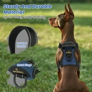 MASBRILL Reflective Dog Harness No Pull Dog Vest Harness With Handle, Breathable Padded Dog Chest Harness Adjustable for Small Medium Large Dog-Blue