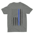 thumbnail image 5 of Premium Soft Ringspun USA Flag Blue Lives Matter Lightweight T-Shirt, 5 of 9