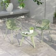 thumbnail image 4 of Barara King Patio Relaxation Sets,All Weather PP Patio Conversation Set with Round Coffee table and 2 Chairs-Green, 4 of 10