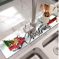 thumbnail image 2 of Kitchen Sink Splash Guard Faucet Mat -1 PC Super Absorbent Fast Drying Mat Sink Gadgets-Splash Guard Behind Faucet Drip Catcher for Kitchen, Bathroom,Sink Mat, Dish Drying Mat, Bathroom(23.5" X 5.5" ), 2 of 6