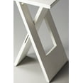 thumbnail image 2 of HomeRoots 488893 18 x 11.75 x 11.75 in. White Solid Wood Square Folding End Table, 2 of 3