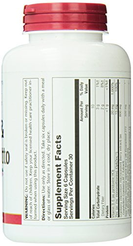 Solaray Pygeum and Saw Palmetto with CranActin 180 Capsules