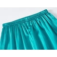 thumbnail image 5 of Big Girls Pajamas Size 6/7 – Lovely Teal Satin Long Sleeve & Pants PJ Set Sleepwear, 5 of 7
