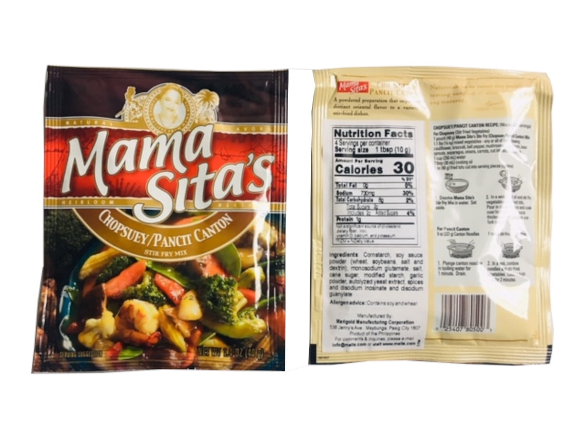 World Food Mission Classic Filipino Pancit Canton and Mama Sita Pancit Canton Mix Combo