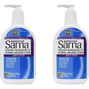 Sarna Sensitive Pramoxine Hydrochloride 1% External Analgesic Anti-Itch Lotion For Sensitive Skin, 7.5 oz Pack of 2