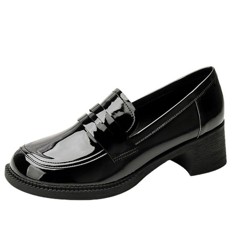 Black flats with small heel best sale