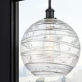 thumbnail image 2 of Innovations Lighting  Athens Deco Swirl - 1 Light 12" Stem Hung Mini Pendant Matte Black, 2 of 2
