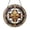 Stained Glass 7.87 Inch, variant on Fleur De Lis Acrylic Faux Glass Panel – Decorative Window Hanging