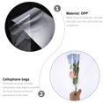thumbnail image 4 of BESTYASH Florist Cellophane Bags 50Pcs Medium 15.72X9.04 Wrapping, 4 of 6