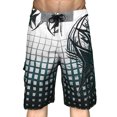 thumbnail image 1 of dmqupv Mens Swim Shorts Big and Tall Mens Fashion Leisure and Fitness Sports Plus Size Five Surf Quick Drying Beach Pants Shorts Grey M, 1 of 4