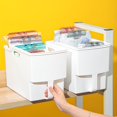 thumbnail image 1 of Large Capacity Storage Box with Anti-slip Handle - Big Opening  Raised Bottom  for Miscellaneous Items in Kitchen Cabinets, 1 of 7