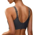 thumbnail image 6 of ATENAR Womens Bras,Wireless Bras for Women,Bras for Women,Stretch Fabric,Breathable,Solid,Nylon,Black,M(US:6), 6 of 9