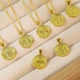 thumbnail image 2 of Z.LP Jewelry T-letter Coin Pendant Necklace, 2 of 7