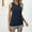 Navy, variant on MTBLYS Going Out Tops for Women Fashion Solid Color V-Neck Camisole Blouses Comfy Slim Fit Sleeveless Standard Straps Pleated Tops Women Tank Tops