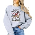 thumbnail image 2 of Buckle Up Snowflake Christmas Unisex Sweatshirt Santa's Coming to Town Sweater for Men & Women Gray Sweatshirt Adult Small, 2 of 4