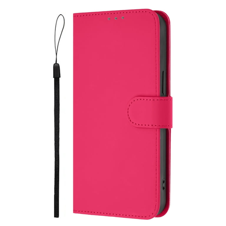 Momoka Custodia A Portafoglio Per IPhone 13 Mini (5.4") Con Cinturino, Supporto E Chiusura Magnetica - Pelle Sintetica Rossa - 4