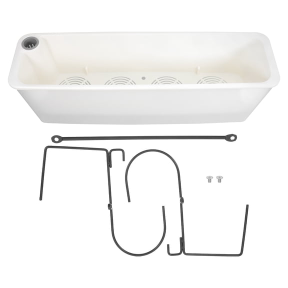 OUNONA Drafideep Multi Rectangle Garden Planter Box Durable PP As for Outdoor Balcony Gardening