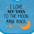 thumbnail image 4 of Inktastic I Love My Yaya to the Moon and Back Boys or Girls Baby Bib, 4 of 4