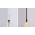 thumbnail image 5 of Kiven H-Type Track Lighting, 3-Light Modern Halo Track Pendant Light with Glass Lampshade,Dimmable H Track Light Pedant for Bedroom Kitchen Island Cafe, Cord length 39.4",Brass Finish, 5 of 7