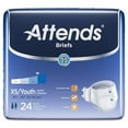 thumbnail image 2 of Attends HEAVY Absorbency Youth Diaper Brief XS BRBX10 24/ Bag, 2 of 4