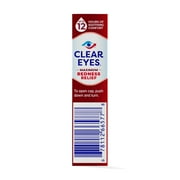 (2 pack) Clear Eyes Maximum Red Eye Relief Lubricant Eye Drops, Daily Use, 0.5 fl oz